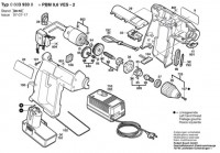 Bosch 0 603 933 803 Pbm 9,6 Ves-2 Cordless Drill 9.6 V / Eu Spare Parts